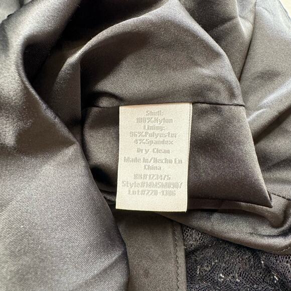 Pearl Georgina Chapman of Marchesa | Black Sequin Trapeze Mini Dress - Picture 7 of 8